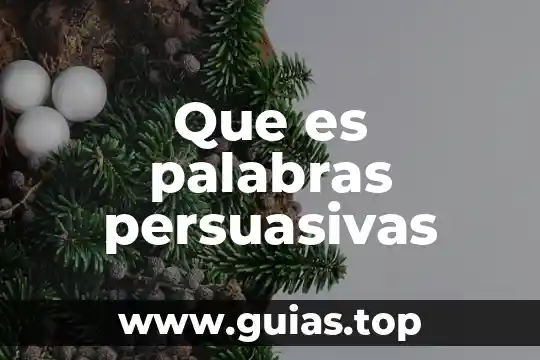 Que es el idealismo con mis palabras 3 Que es palabras persuasivas