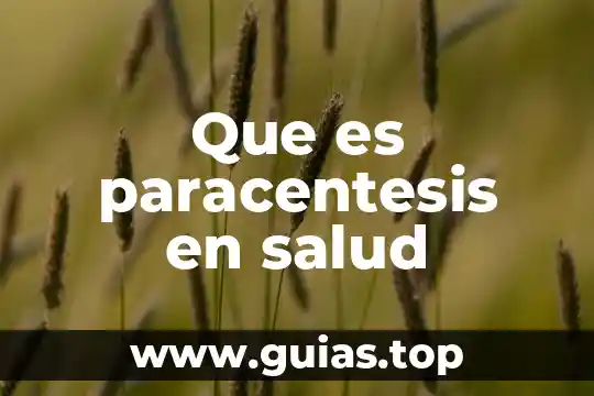 Qué es institución escolar definición 5 Que es paracentesis en salud