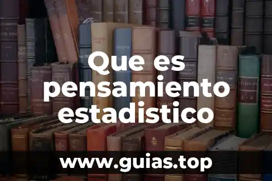 Que es dato en estadistico 5 Que es pensamiento estadistico