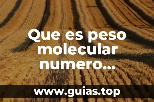 Que es peso molecular numero promedio