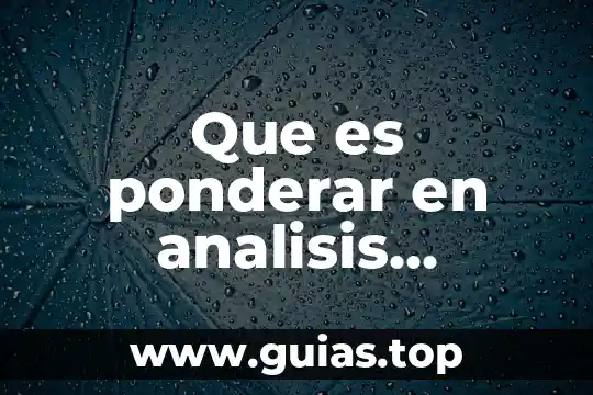 Laboratorio de análisis de agua que es 5 Que es ponderar en analisis financiero