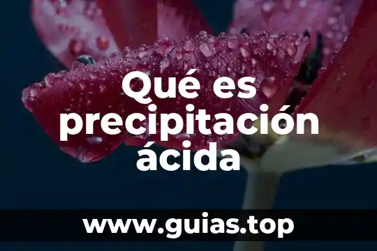 Qué es precipitación química del agua 5 Qué es precipitación ácida