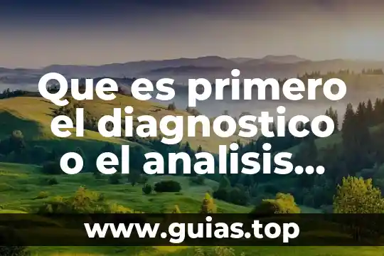 Que es el sistema foda en lo estudios 3 Que es primero el diagnostico o el analisis foda