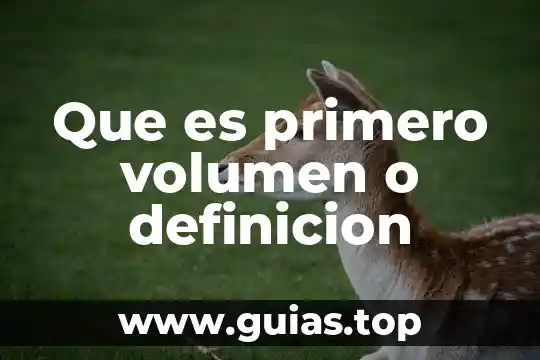 Primero que nada debemos conocer lo que es el crimen 3 Que es primero volumen o definicion