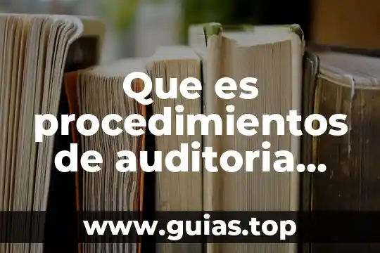 Que es el codigo nacional de procedimientos penales concepto 8 Que es procedimientos de auditoria segun nia t