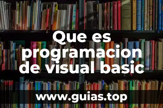 Qué es un lenguaje de programación y tipos 8 Que es programacion de visual basic