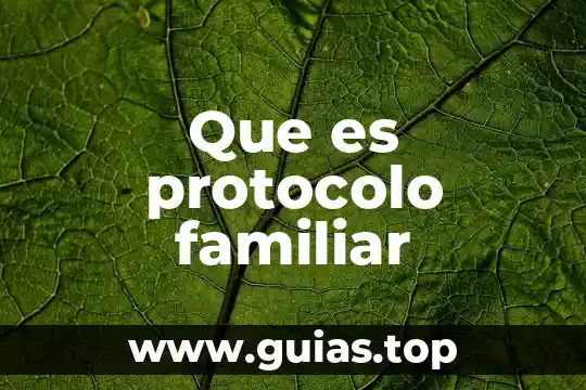 Qué es un tarjetero de planificación familiar 3 Que es protocolo familiar