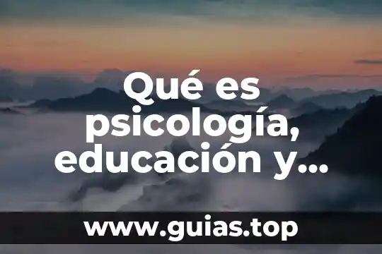 Qué es la percepción para la psicología 5 Qué es psicología, educación y religión