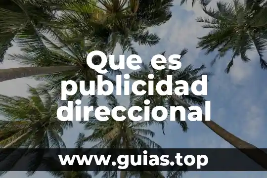 Que es ser hidalguense 5 Que es publicidad direccional