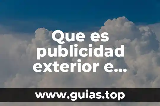 Que es planta exterior que hace 7 Que es publicidad exterior e interior