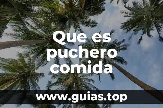 Qué es comida dietética 8 Que es puchero comida