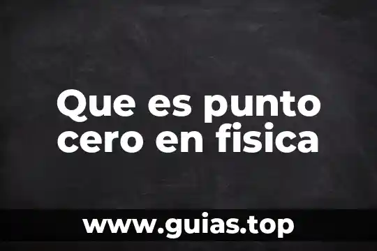 Que es una singularidad en fisica 4 Que es punto cero en fisica