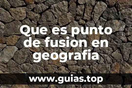 Que es ontologiadesde el punto de vista juridico 3 Que es punto de fusion en geografia