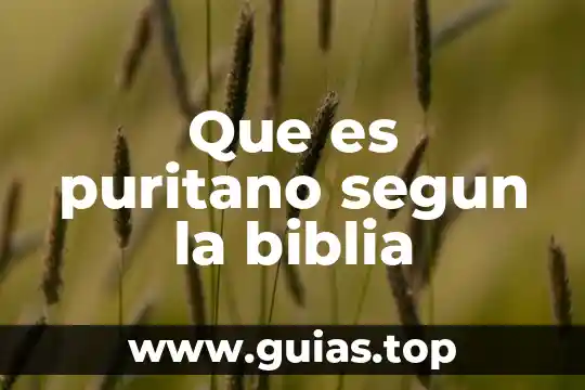 Que es la verdad de acuerdo a la biblia 8 Que es puritano segun la biblia