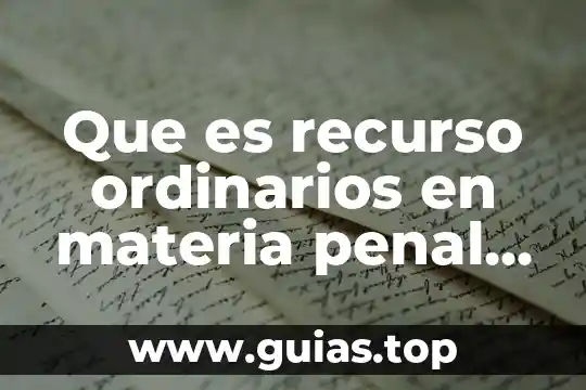 Que es una arma de fuego derecho penal 6 Que es recurso ordinarios en materia penal en méxico