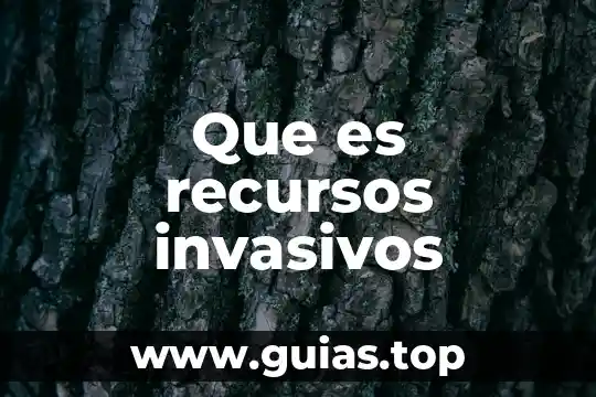 Qué es el concepto de equilibrio 4 Que es recursos invasivos