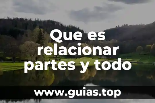 Que es el libro y sus partes y tipos 3 Que es relacionar partes y todo