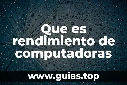 Dispositivo que es usado para conectar más computadoras 5 Que es rendimiento de computadoras