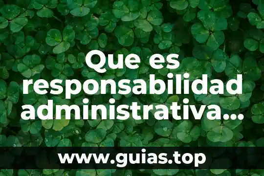 Que es la responsabilidad medica y sus tipos 6 Que es responsabilidad administrativa funcional