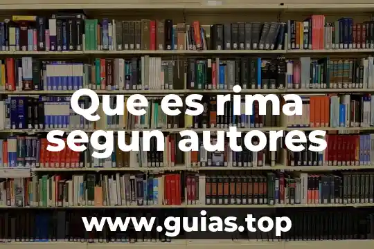 Qué es símbolo y estructura de la rima 5 Que es rima segun autores
