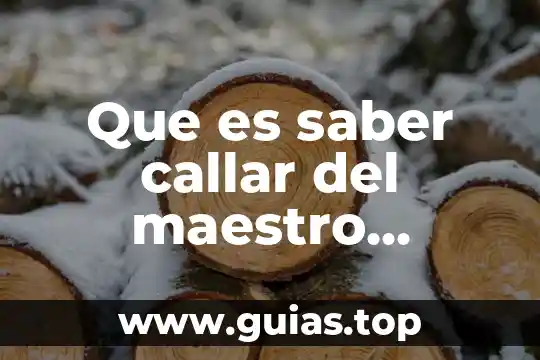 Que es el codigo secreto de la biblia 5 Que es saber callar del maestro secreto