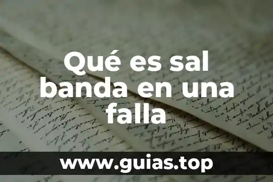 Qué es una falla pc concepto 7 Qué es sal banda en una falla