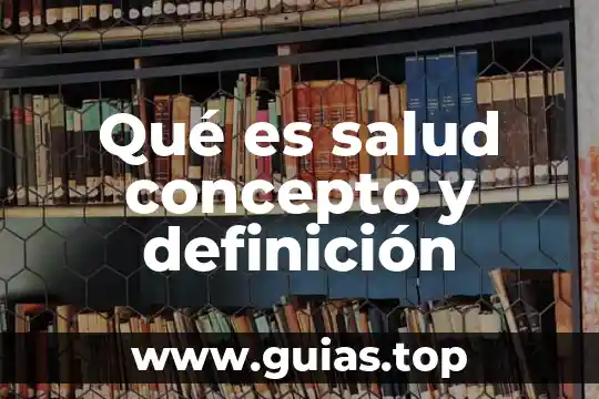 Qué es supinación concepto 3 Qué es salud concepto y definición
