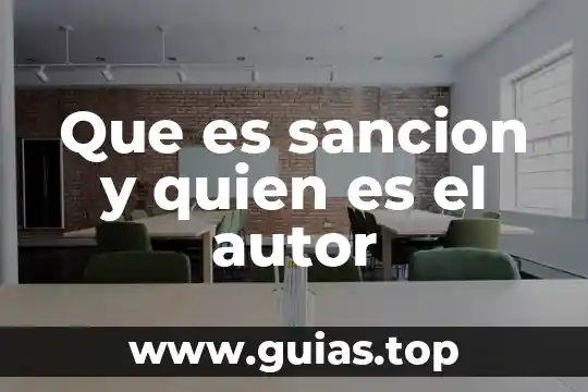 Quien se cree que es elemental 6 Que es sancion y quien es el autor