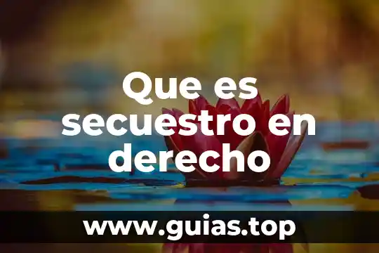 Que es autenticar en derecho 4 Que es secuestro en derecho