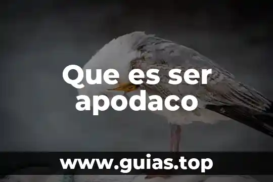 Que es ser facultados 4 Que es ser apodaco