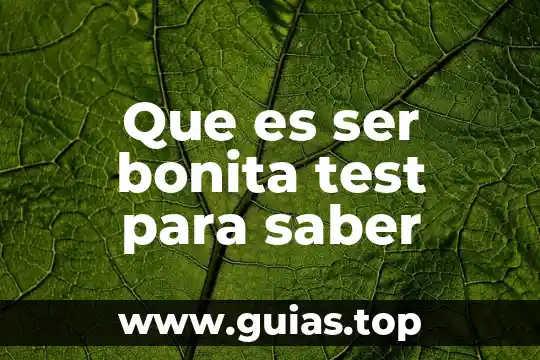 Vdrl test que es 7 Que es ser bonita test para saber