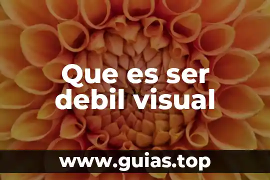 Que es un codigo debil 5 Que es ser debil visual