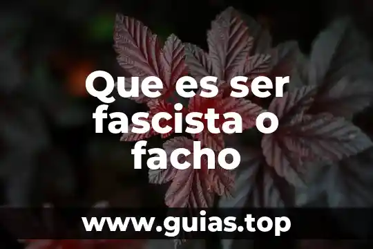 Que es ser un wannabe 3 Que es ser fascista o facho