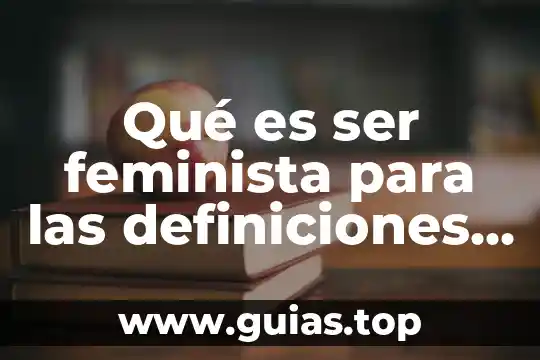 Que es ser un lince 8 Qué es ser feminista para las definiciones A y B