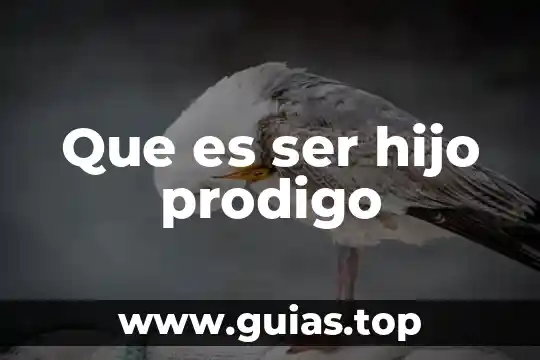 Que es ser rojo y facha 7 Que es ser hijo prodigo