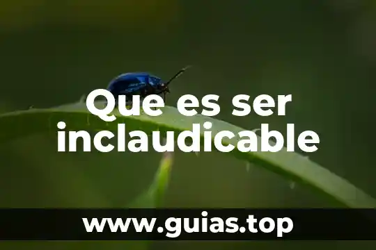 Que es ser un wannabe 4 Que es ser inclaudicable