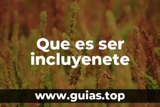 Que es ser genial 6 Que es ser incluyenete