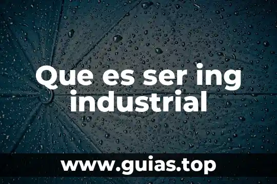 Que es objetivo mercantil o industrial 6 Que es ser ing industrial