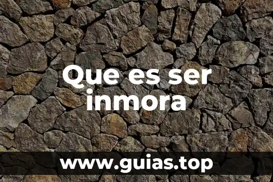 Que es ser trascendente 5 Que es ser inmora