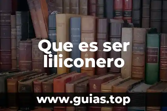 Que es el ser humano solitario 8 Que es ser liliconero