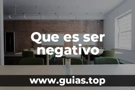 Que es el ser humano solitario 7 Que es ser negativo