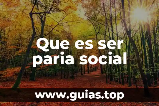 Que es ser autista en la ortografia 6 Que es ser paria social