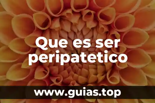 Qué es un ser quimioautótrofo 7 Que es ser peripatetico