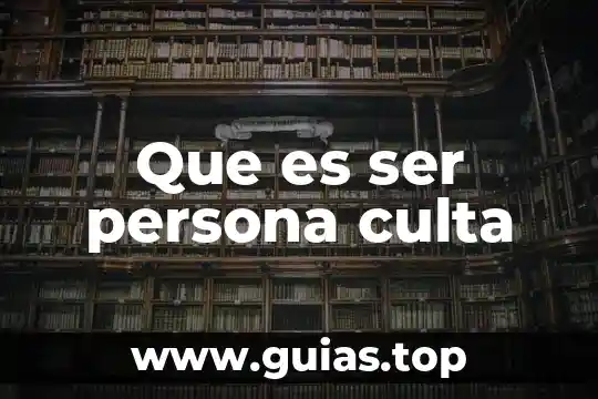 Que es ser de sangre fria 5 Que es ser persona culta