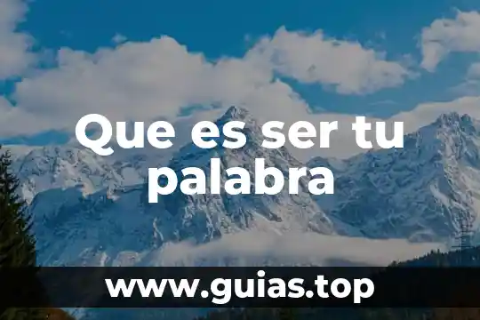 Qué es un ser quimioautótrofo 5 Que es ser tu palabra