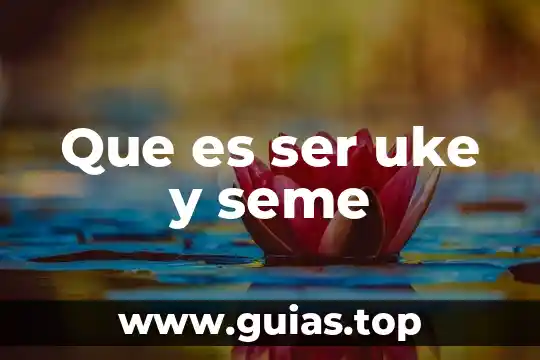 Qué es un ser intersexual 5 Que es ser uke y seme
