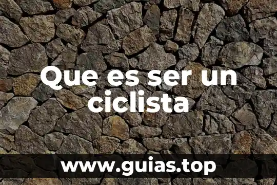 Que es ser un asaltacunas 7 Que es ser un ciclista