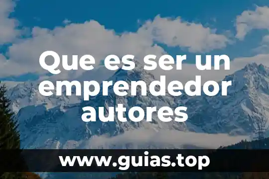 Que es el embarazo segun autores 7 Que es ser un emprendedor autores