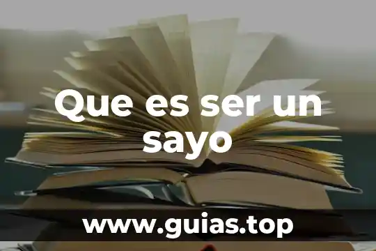 Que es ser rojo y facha 6 Que es ser un sayo