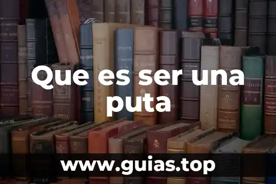 Que es ser outa 5 Que es ser una puta